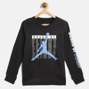NWT 🏀 | Jordan Flight | Black and Blue Long Sleeve T-Shirt for Boys | XL